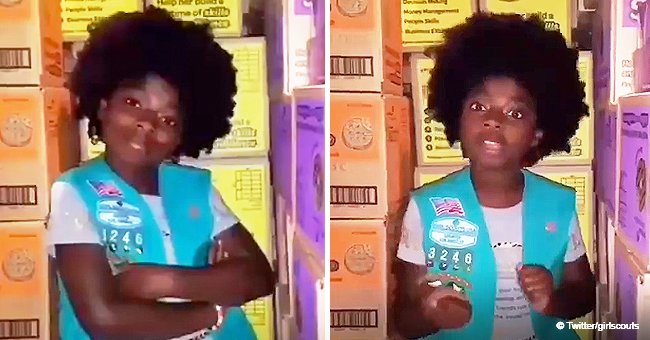 Girl scout goes viral for rapping to Cardi B's 'Money' in video to boost cookie sales