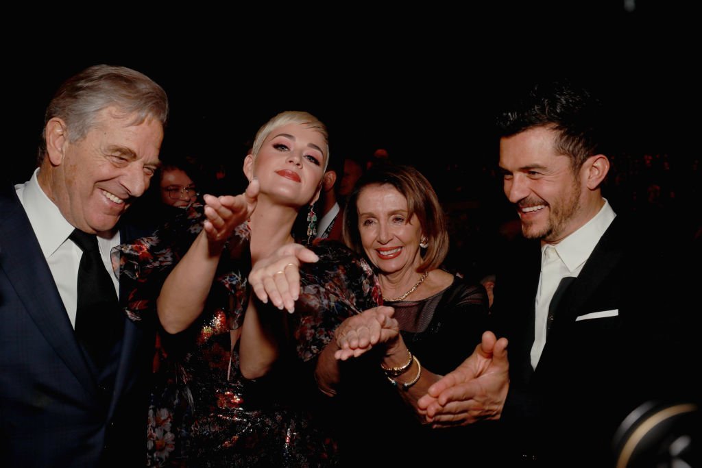 From left: Paul Pelosi, Katy Perry, Nancy Pelosi, and Orlando Bloom at MusiCares Person of the Year 2019 honoring Dolly Parton | Photo: Getty Images