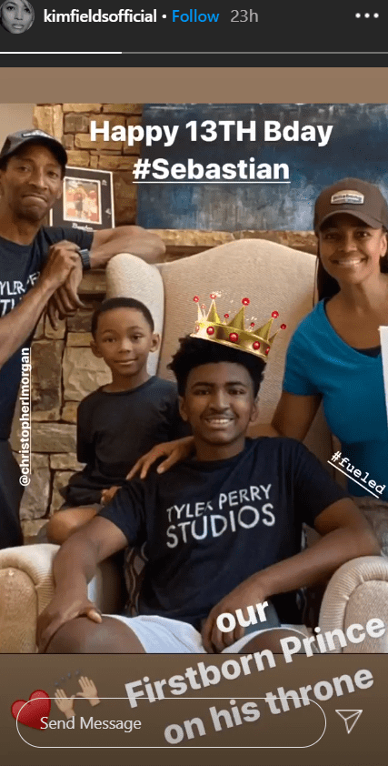 Photo of Kim Fields' family, taken on her son, Sebastian's birthday | Photo: Instagram/@kimfields