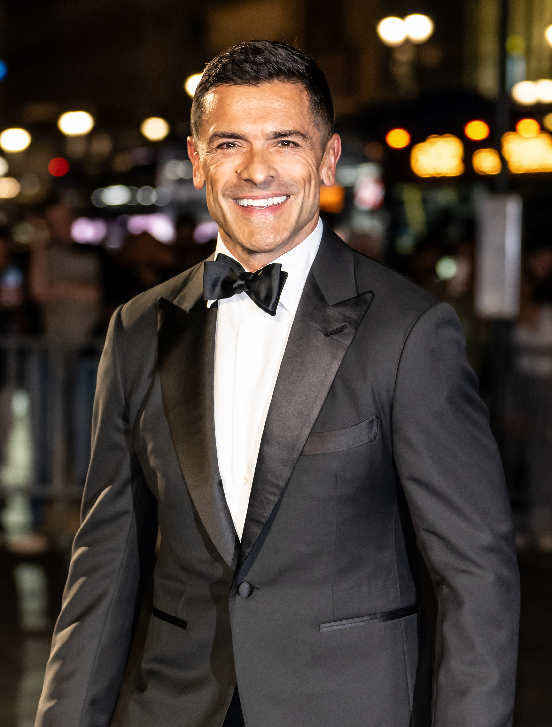 Mark Consuelos is seen arriving at the Clooney Foundation for Justice's The Albies at New York Public Library in New York City, on September 26, 2024 | Source: Getty Images