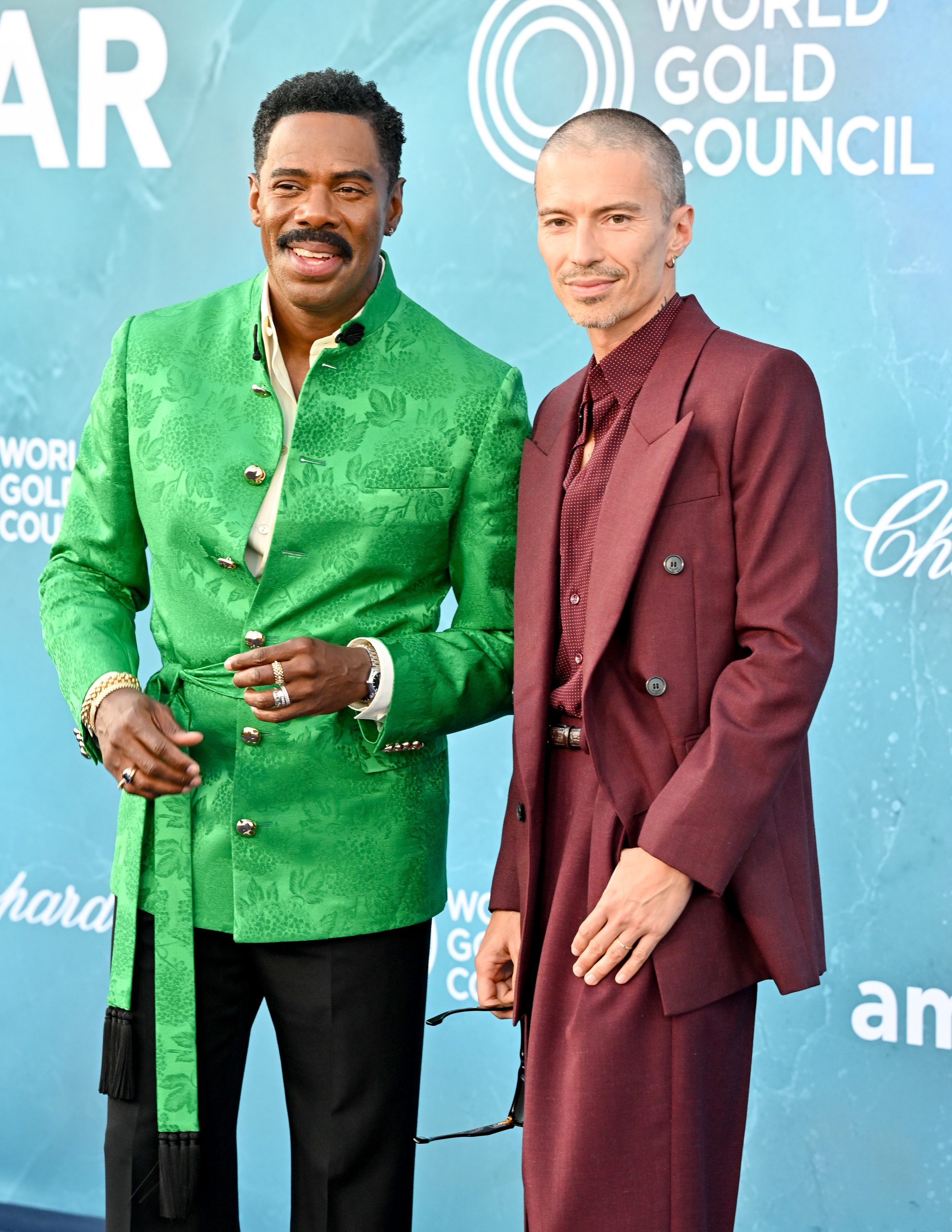 Colman and Raúl Domingo at amfAR Venezia in Venice, Italy on August 31, 2025. | Source: Getty Images