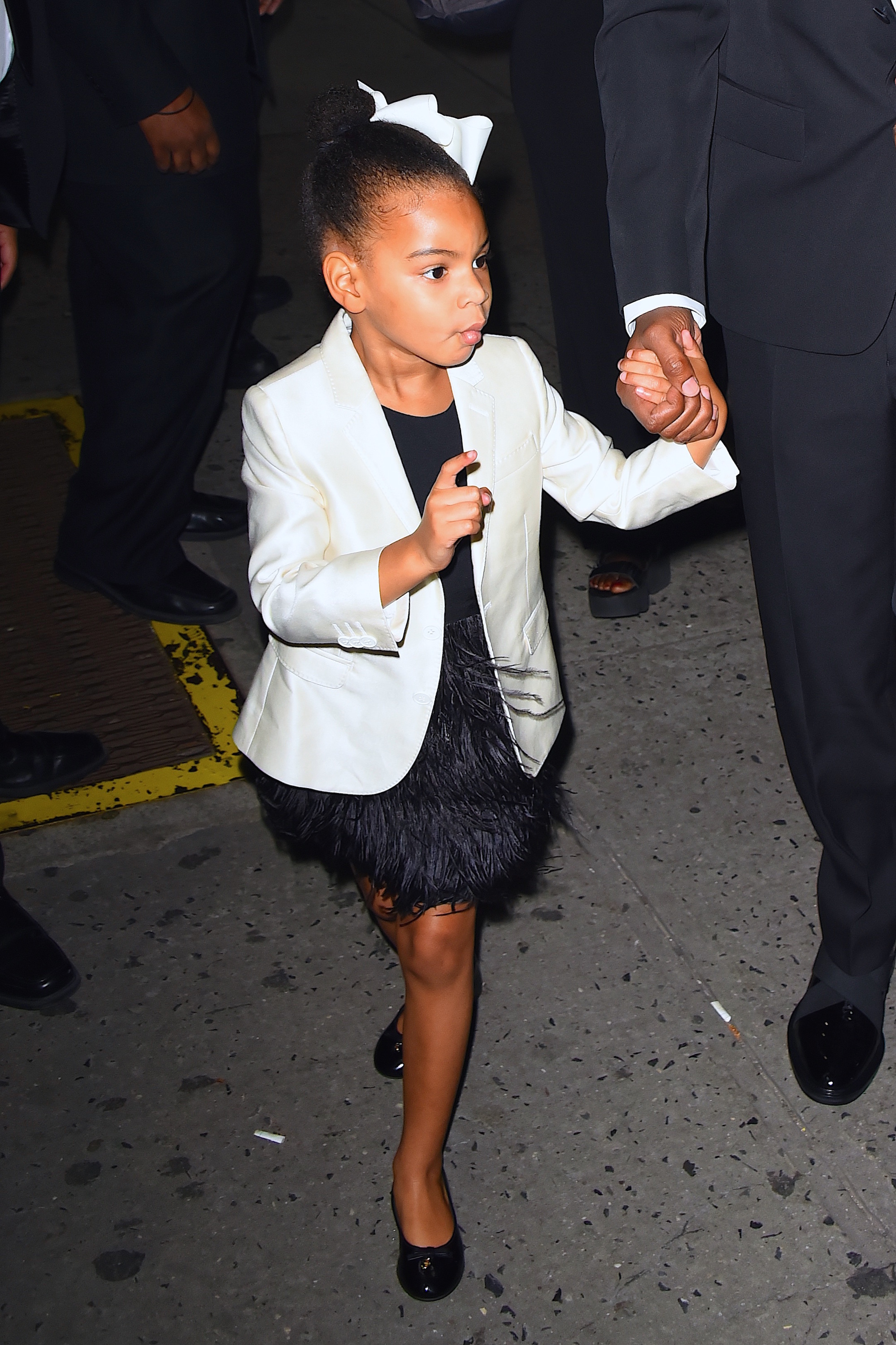 Blue Ivy Carter and Jay-Z seen at Hammerstein Ballroom for the CFDA Awards on June 6, 2016, in New York City. | Source: Getty Images