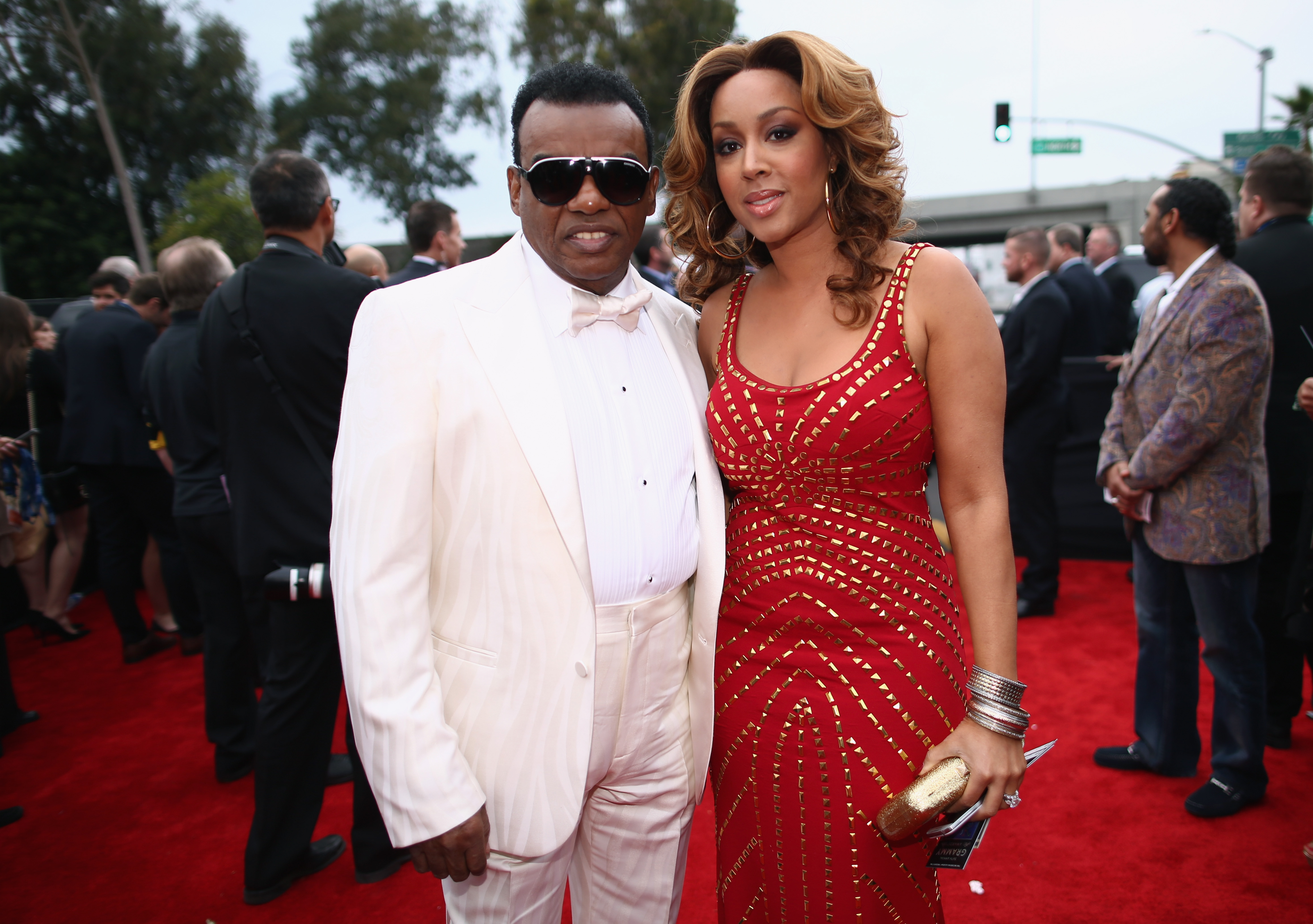 Ronald Isley and Kandy Johnson Isley attend the 56th GRAMMY Awards at Staples Center on January 26, 2014, in Los Angeles, California. | Source: Getty Images