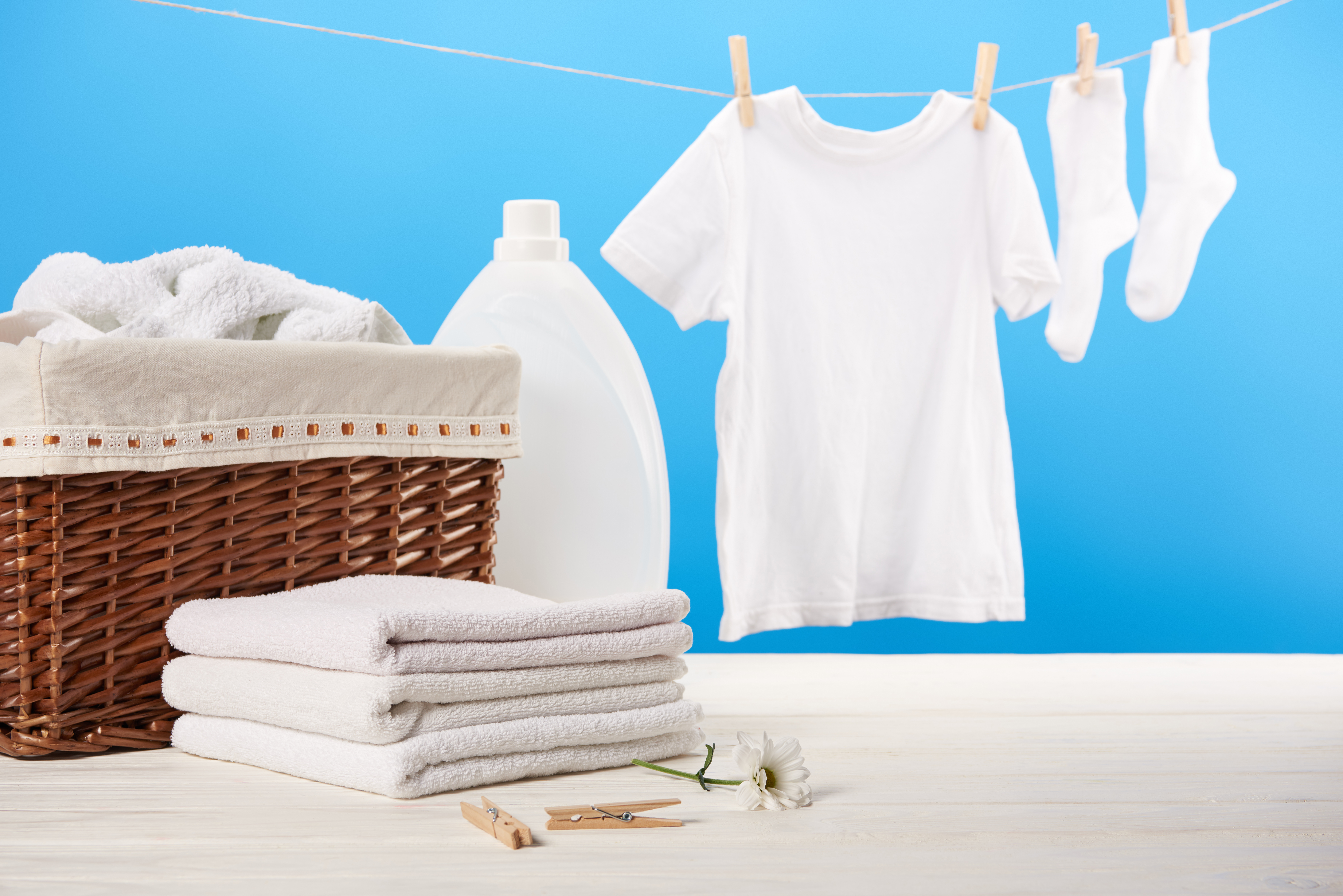 White clothes and towels | Source: Shutterstock