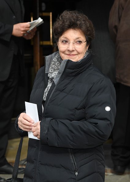 Monika Baumgartner bei der Beerdigung von Joseph Vilsmaier, 2. März 2020 | Quelle: Getty Images