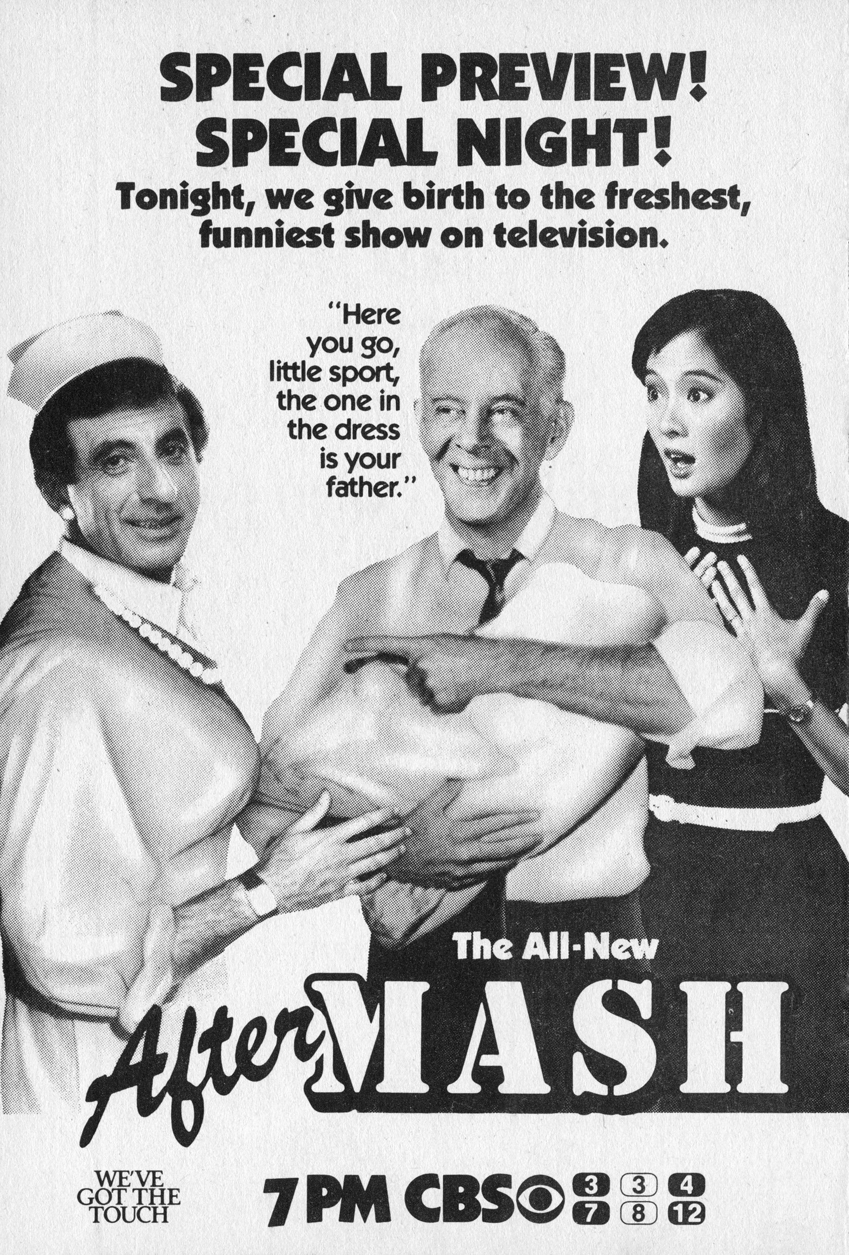    Television advertisement in the September 22, 1984 issue of TV Guide magazine. An ad for MASH. | Source: Getty Images