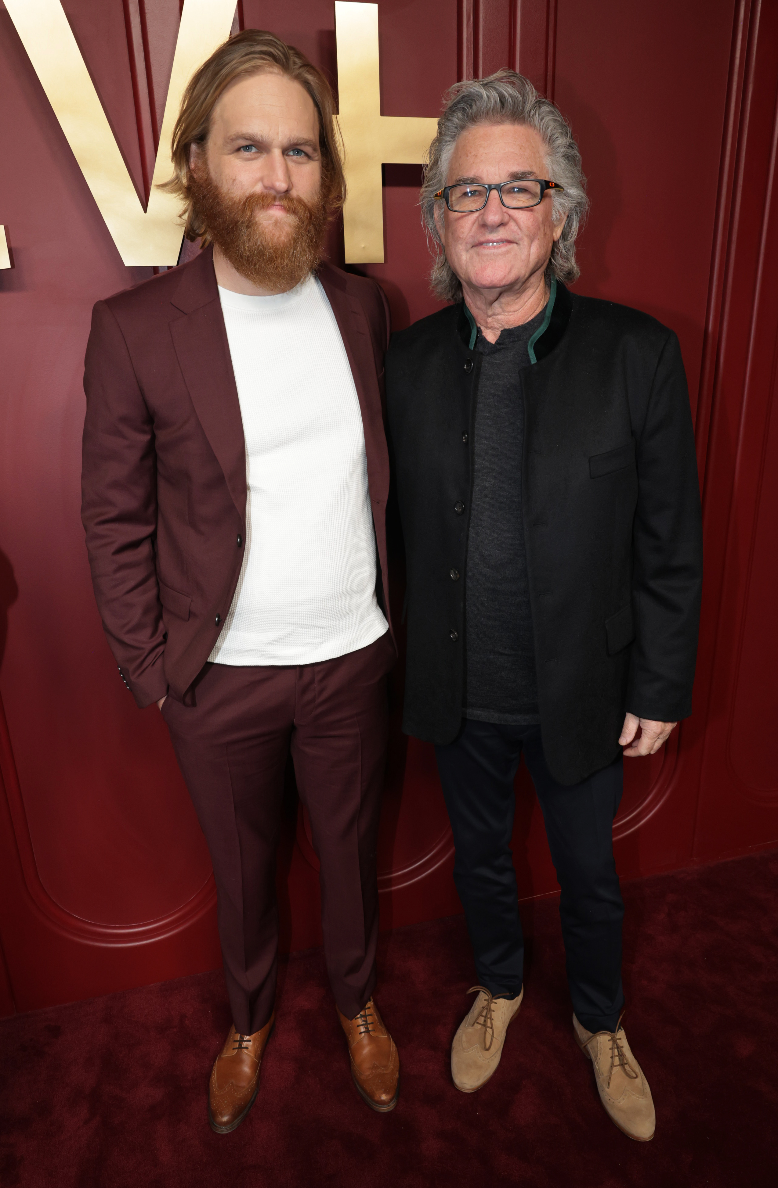 Wyatt and Kurt Russell at the Apple TV+ Emmy Awards Post ceremony reception in Los Angeles, California on January 15, 2024 | Source: Getty Images