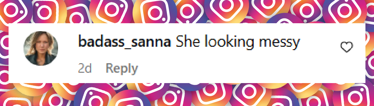 A comment under a post shared on August 5, 2025. | Source: Instagram/purepeople