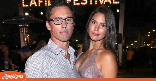 "Burn Notice" actor Jeffrey Donovan and his wife Michelle Woods on June 17, 2017 in Culver City, California. | Source: Getty Images