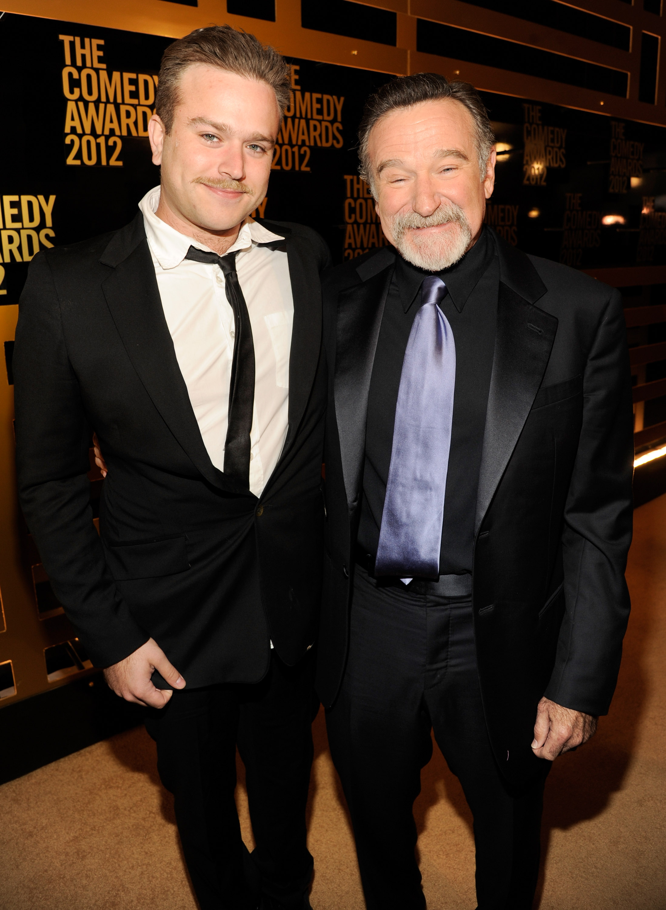 Zachary and Robin Williams attend The Comedy Awards on April 28, 2012, in New York City. | Source: Getty Images