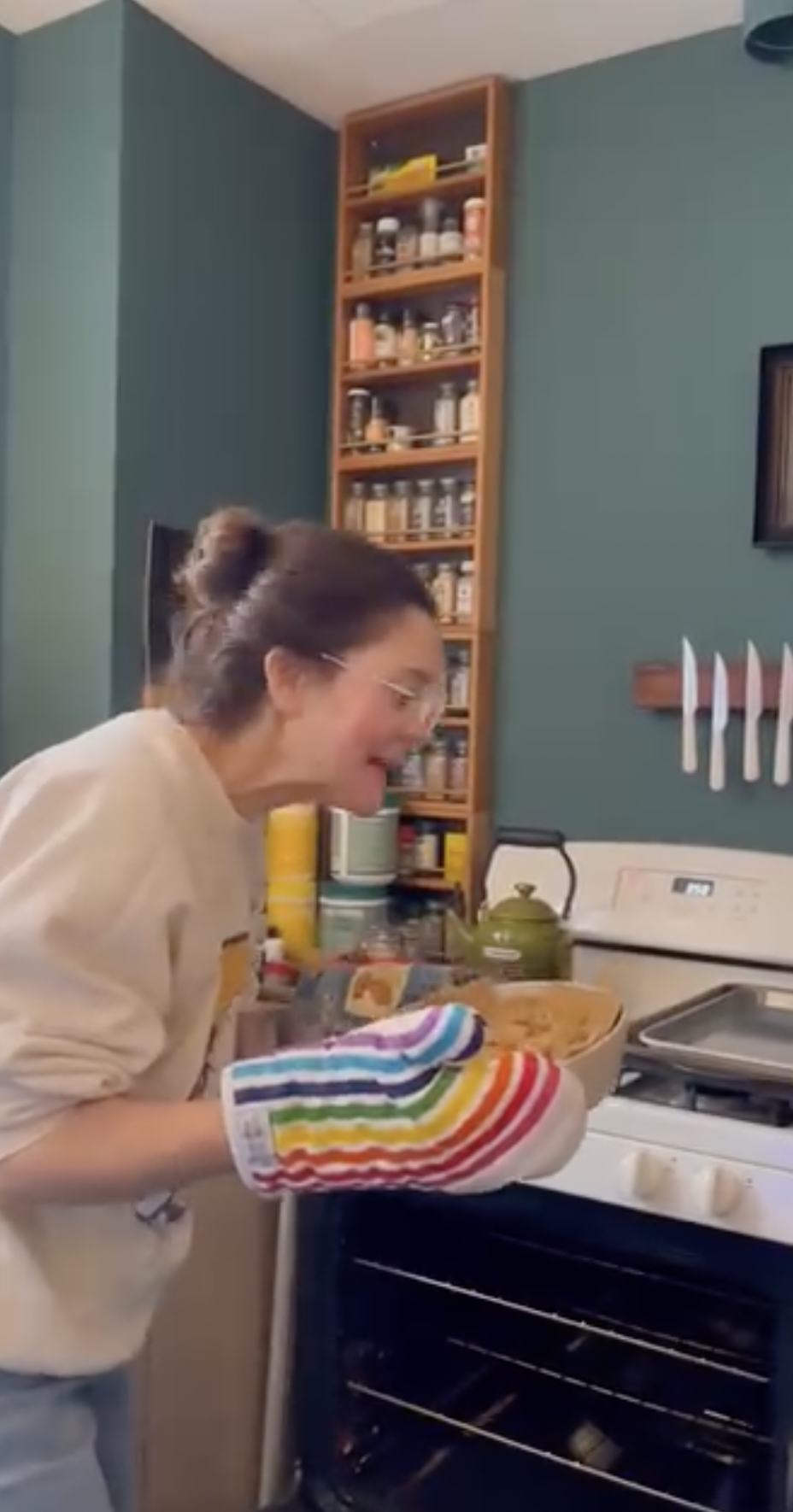 Inside Drew Barrymore's kitchen from a post dated February 4, 2025. | Source: Instagram/drewbarrymore