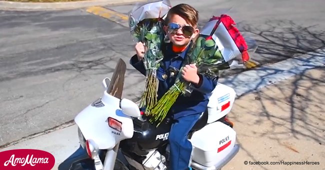 5-jähriger Junge kauft Rosen, um Senioren ein Lächeln ins Gesicht zu zaubern