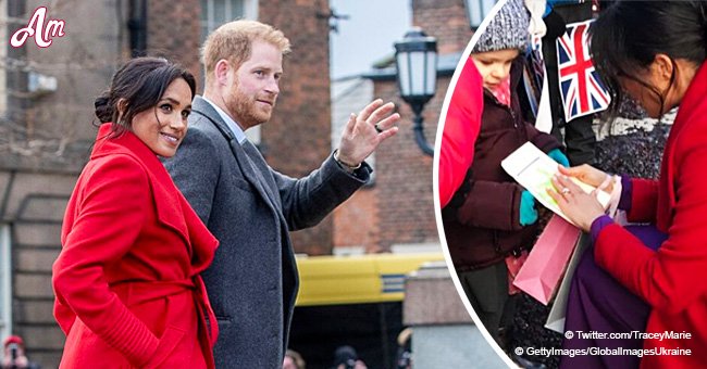 Meghan Markle and Harry share a sweet interaction with blind kids, letting them feel their faces