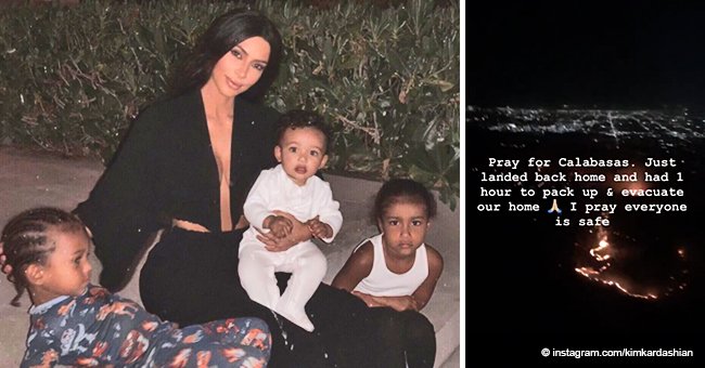 Kim Kardashian & her three kids forced to evacuate from their $20m home due to wildfires