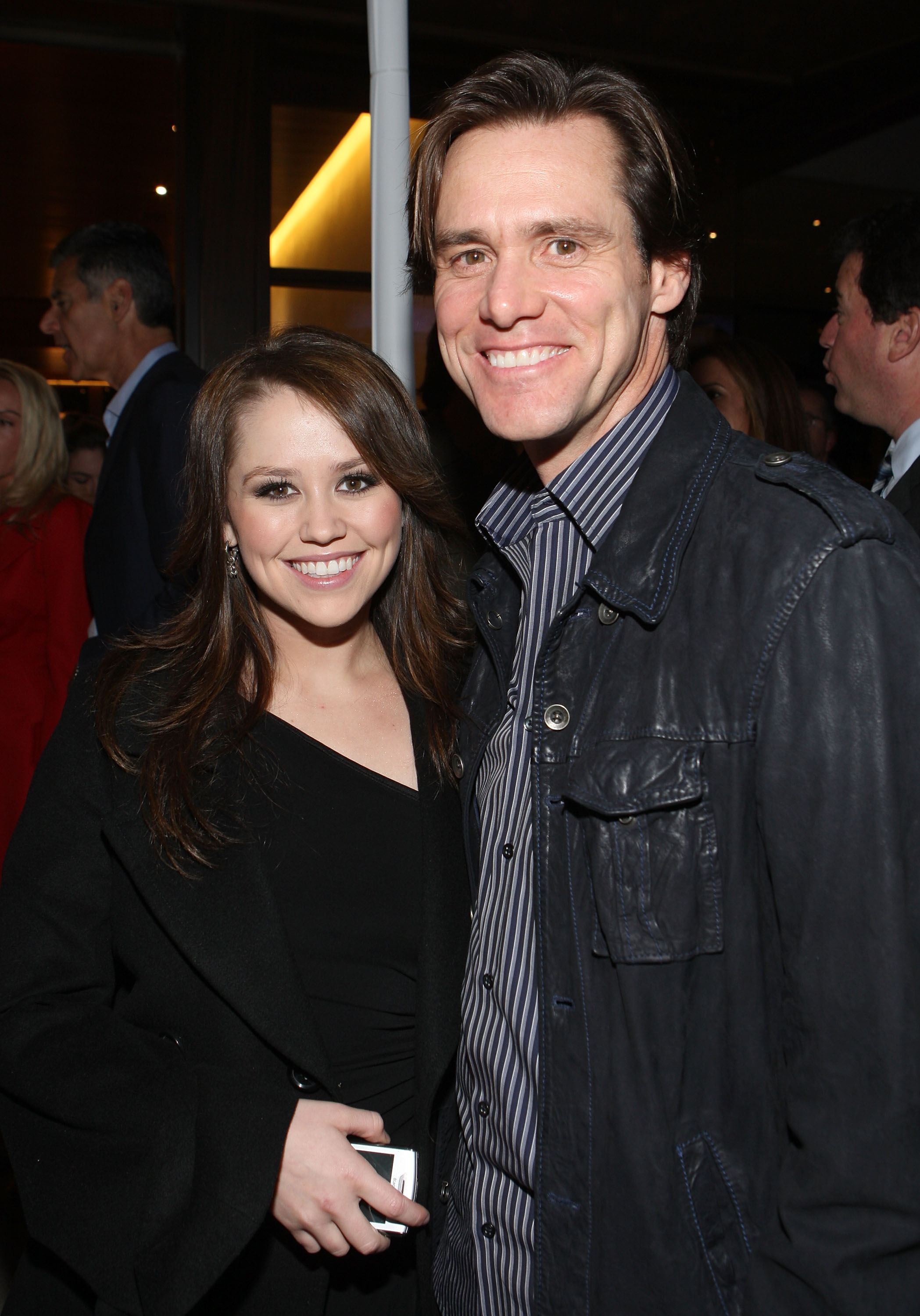 Jane and Jim Carrey at a cocktail party for the UCLA Early Childhood Partial Hospitalization Program in Pacific Palisades, California on October 11, 2007 | Source: Getty Images