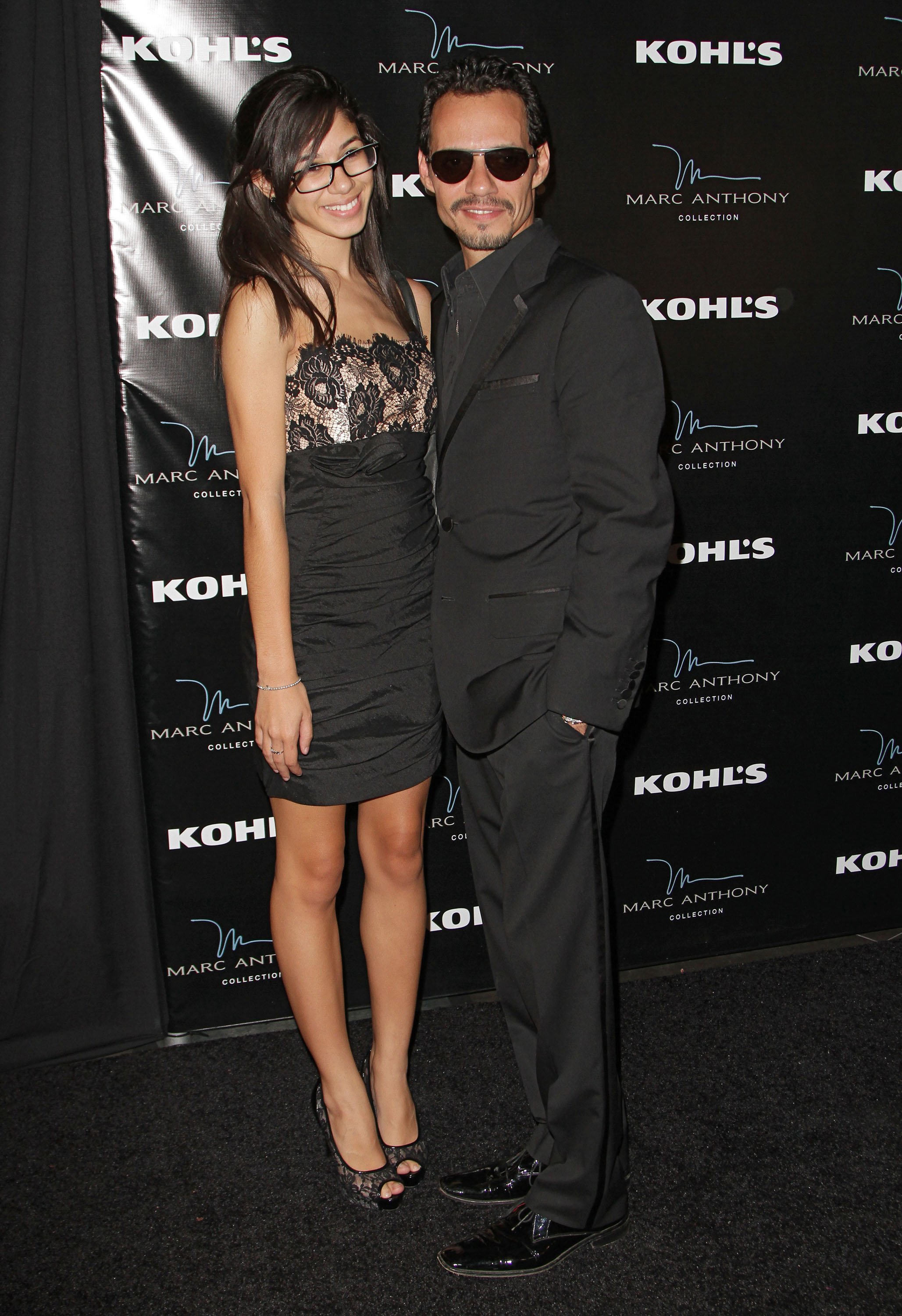 Marc Anthony and Ariana at Marc Anthony's 43rd birthday party at Club 50 at Viceroy Miami in Miami, Florida, on September 16, 2011. | Source: Getty Images