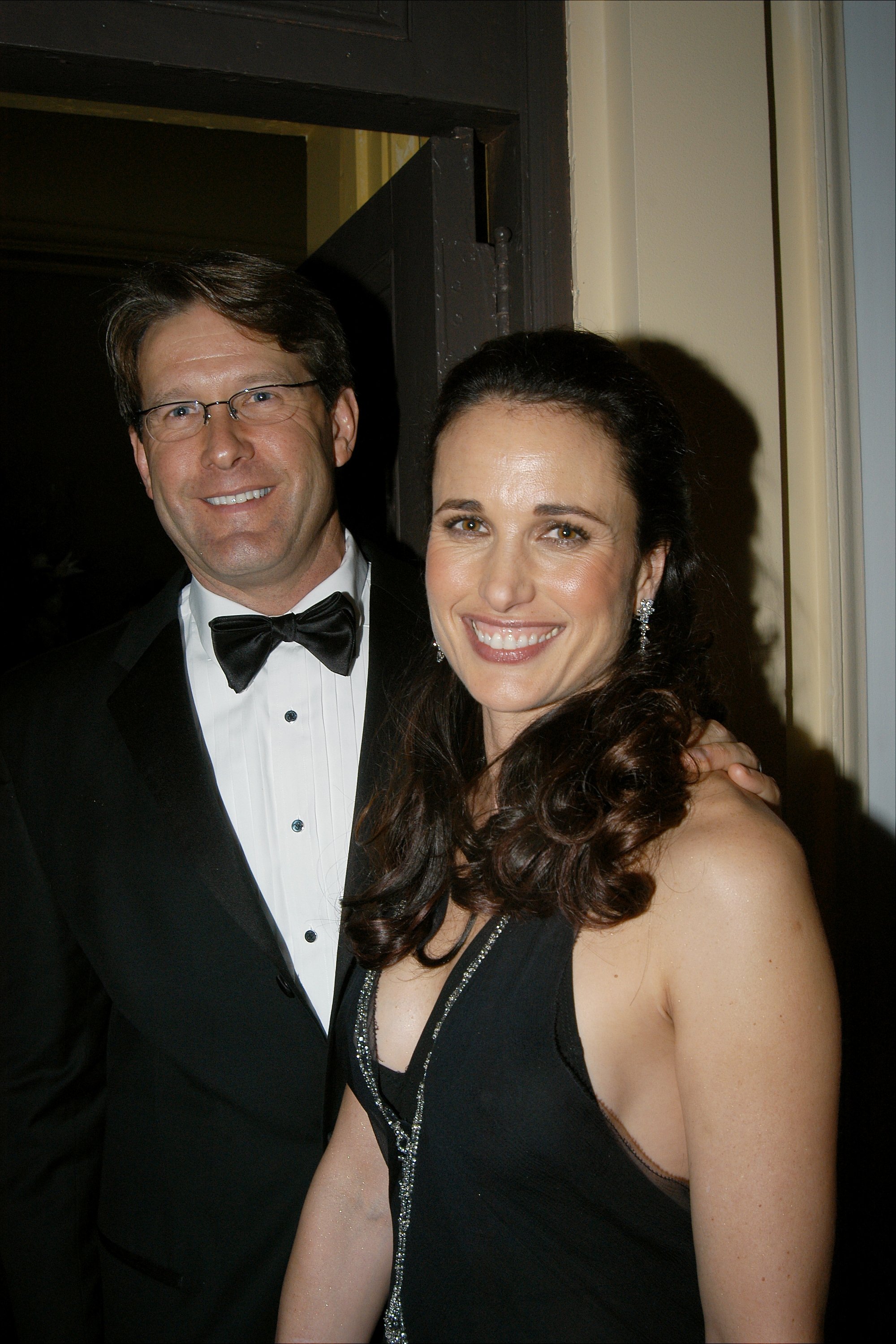 Andie MacDowell and husband Rhett Hartzog are on hand at the Hammerstein Ballroom for the Legends Gala hosted by L'Oreal and the Ovarian Cancer Research Fund on December 2, 2002 | Source: Getty Images 