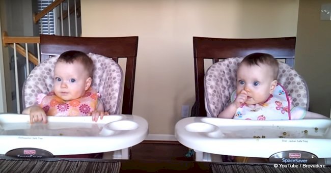 Little twins hear their daddy's guitar and their reaction quickly goes viral