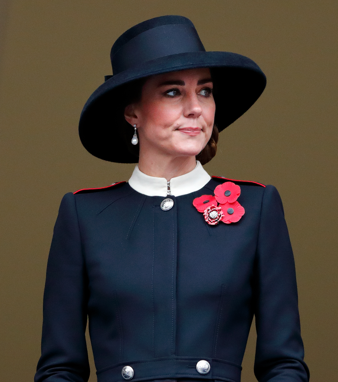 Catherine, Duchess of Cambridge at the annual Remembrance Sunday service on November 14, 2021, in London, England | Source: Getty Images