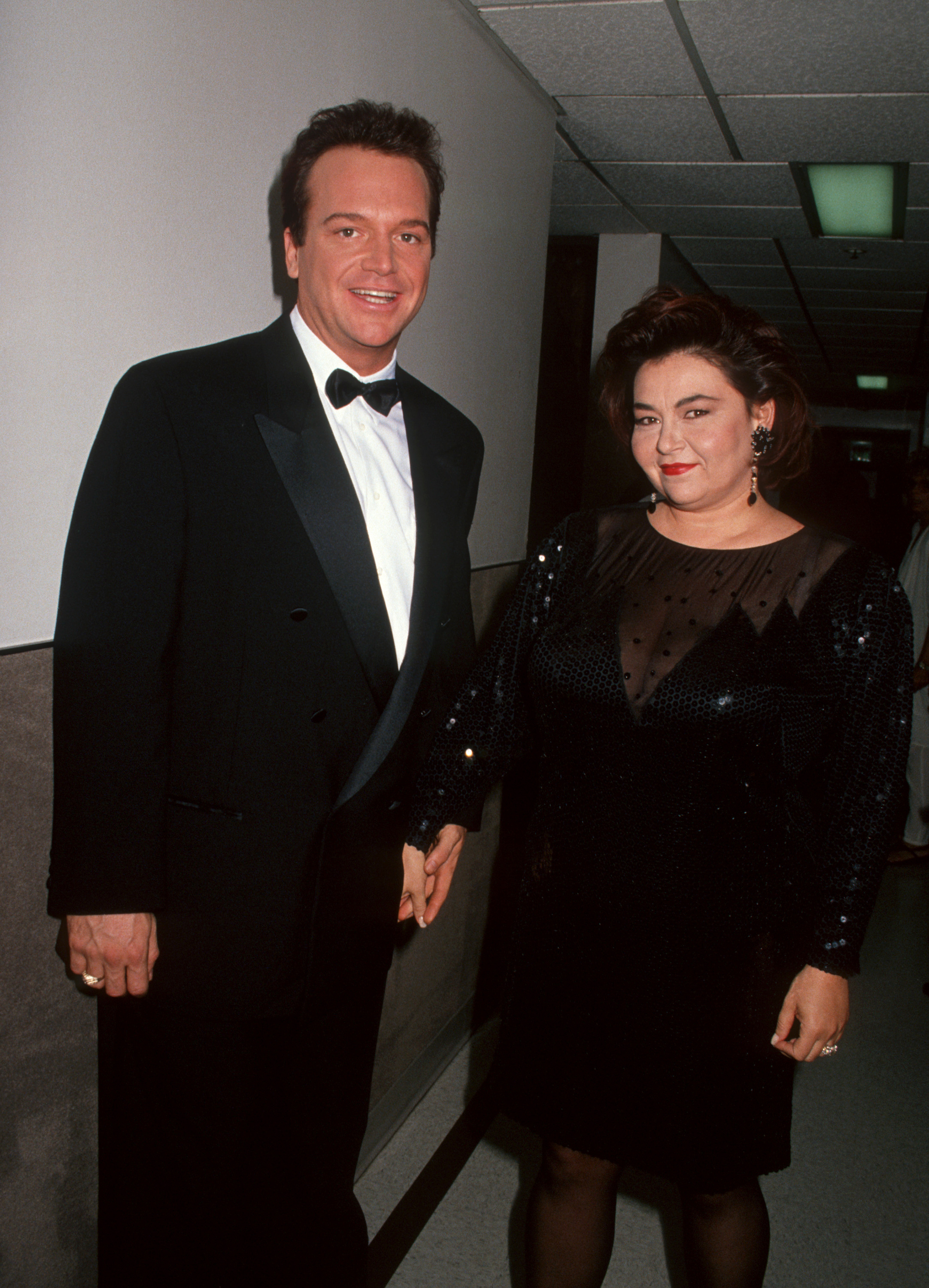 Tom Arnold and Roseanne at NBC Studios in Burbank California on September 8, 1991 | Source: Getty Images