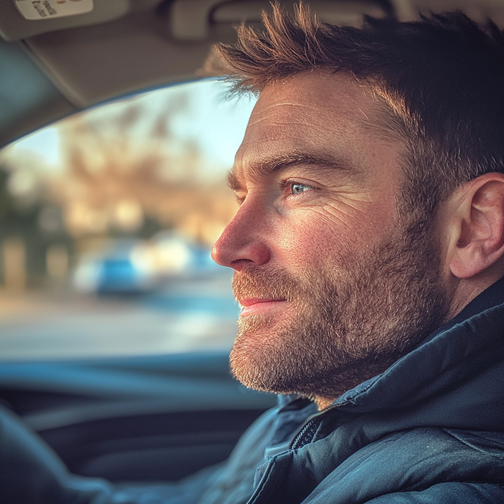 A man driving a car | Source: Midjourney