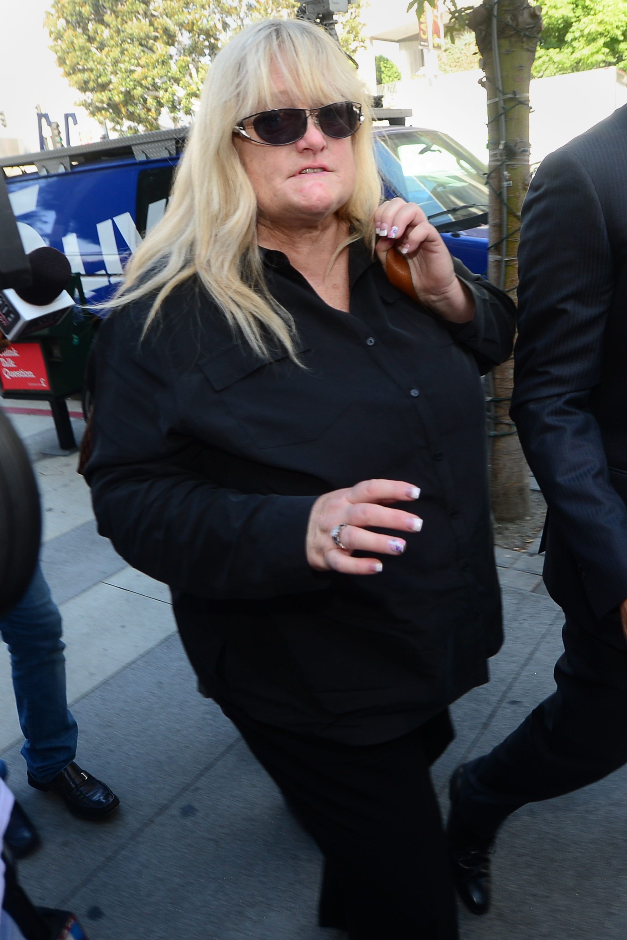 Debbie Rowe arrives at court on August 15, 2013 in Los Angeles | Source: Getty Images