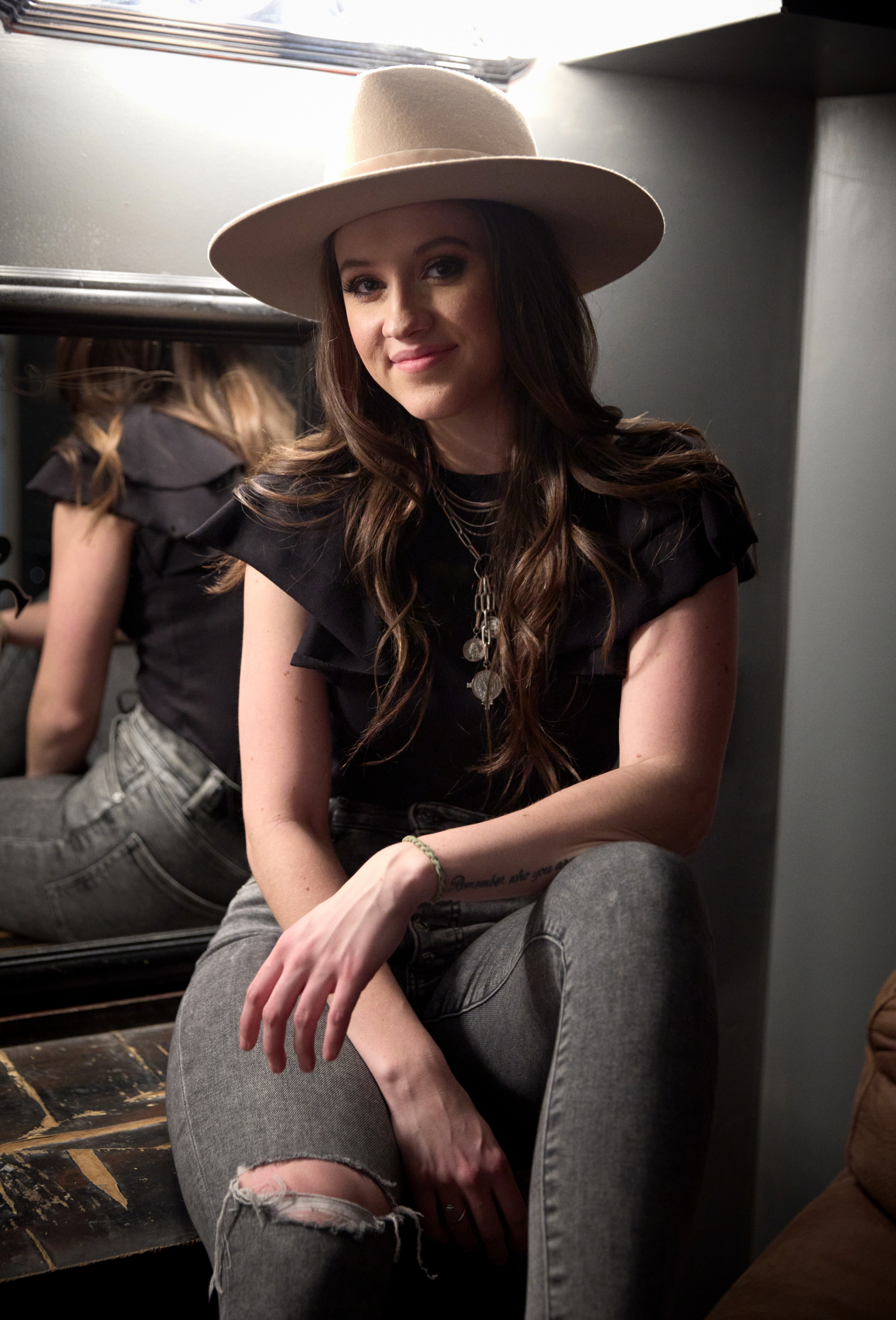 Maggie Baugh is seen backstage at 3rd & Lindsley on February 2, 2022, in Nashville, Tennessee. | Source: Getty Images