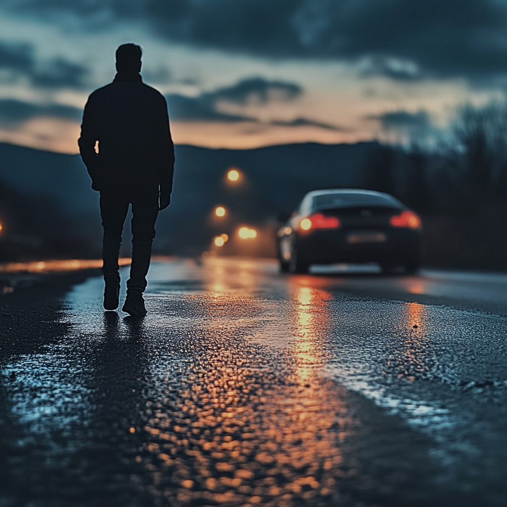 A man walking to his car | Source: Midjourney