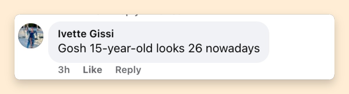 Photos from the premiere sparked discussion online. This comment reflects one of many reactions that social media users shared across platforms. | Source: Facebook/mtvuk