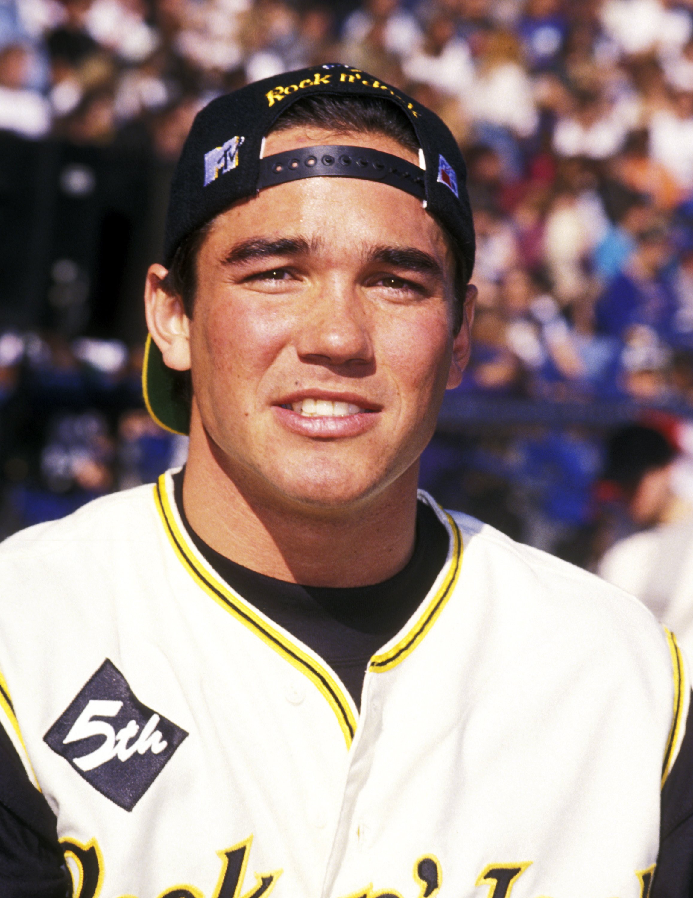 Dean Cain during the 5th Annual MTV's Rock n' Jock Baseball Game at Blair Field on January 15, 1994 in Long Beach, California. / Source: Getty Images