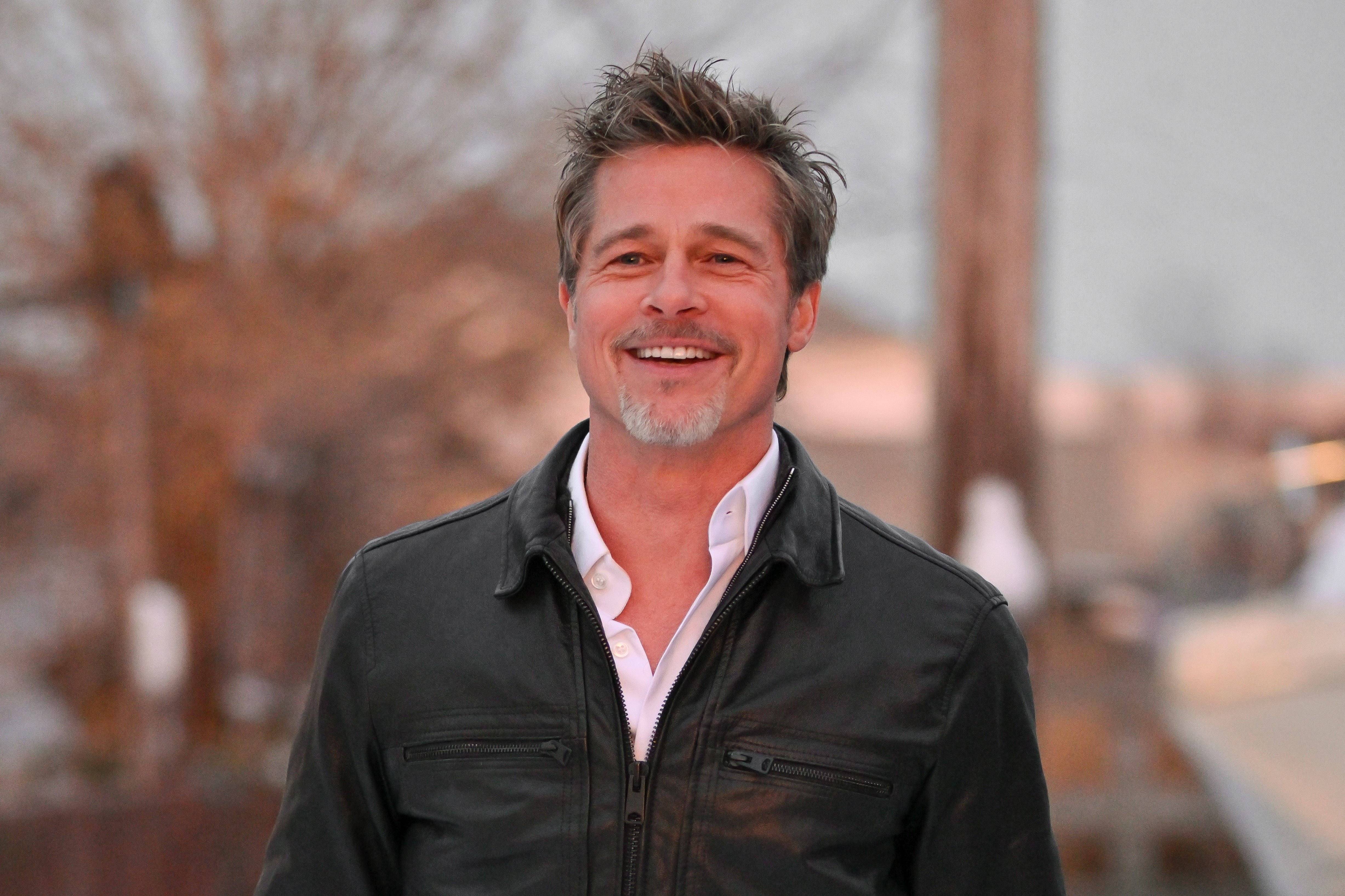 Brad Pitt on the set of "Wolves" in Old Howard Beach on February 13, 2023, in New York City. | Source: Getty Images