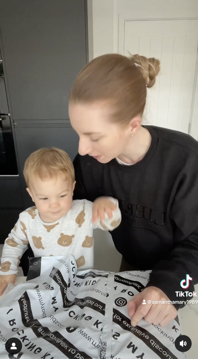 Samantha Mary and her little son, Jack, as seen in a video dated September 23, 2023 | Source: instagram.com/samanthamary1989
