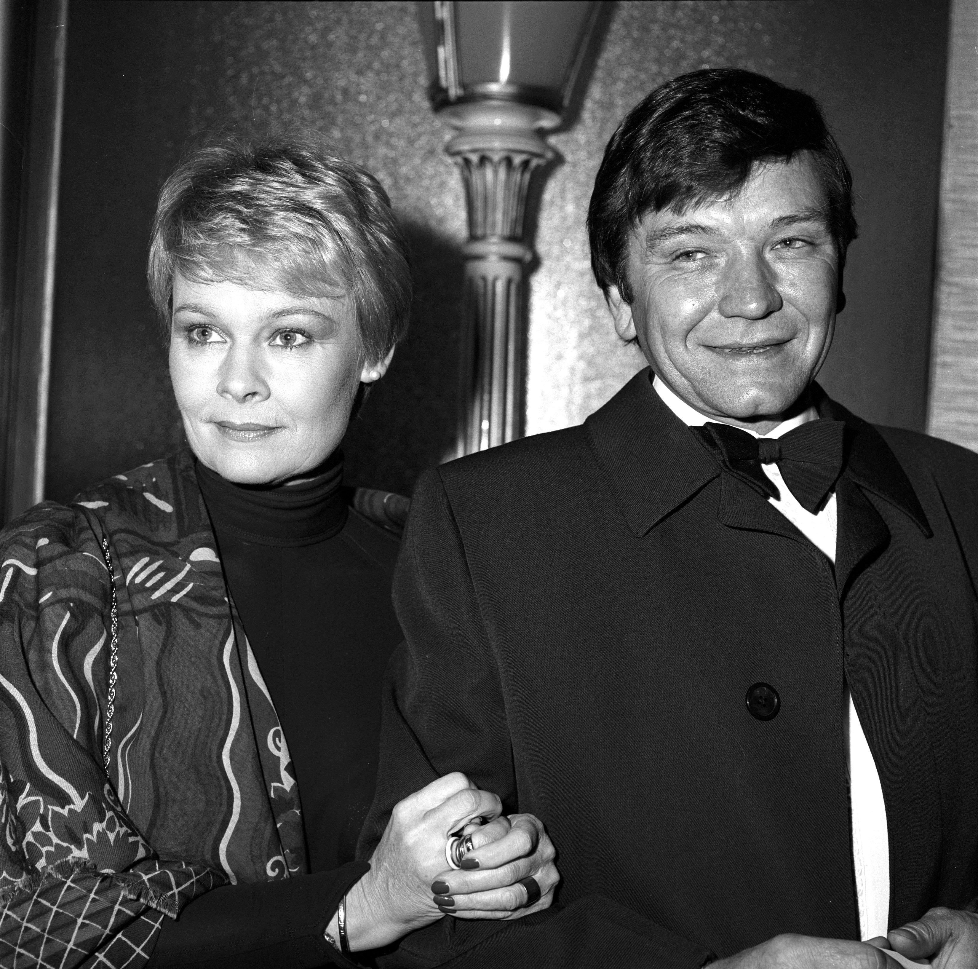 Judi Dench and Michael Williams at the BAFTA Awards in London in March 1982 | Source: Getty Images