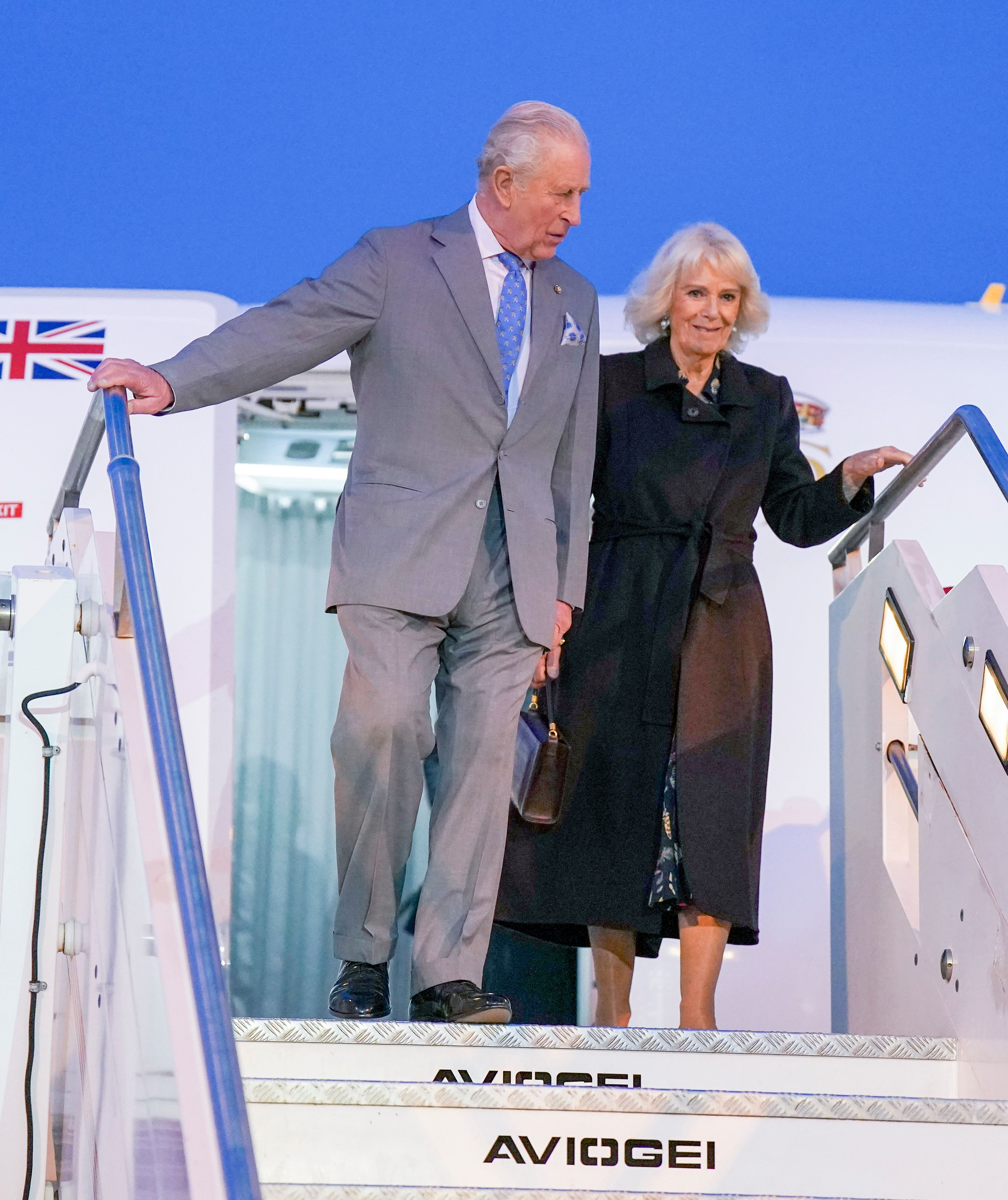 King Charles III and Queen Camilla arrive at Ciampino Airport on October 22, 2025 in Rome, Italy | Source: Getty Images