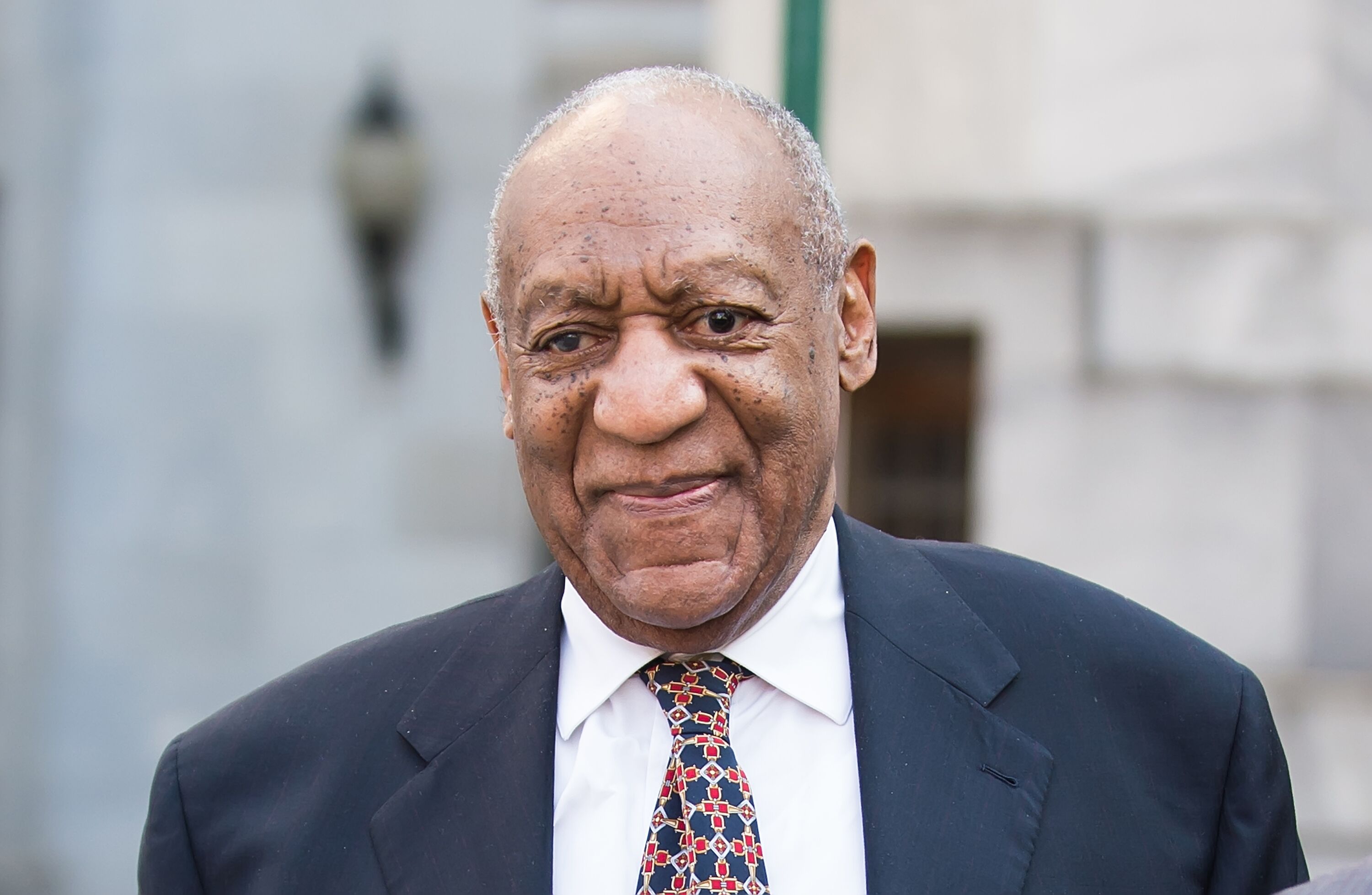 DIsgraced comedian Bill Cosby exiting the courtroom during the Andrea Constand trial/ Source: Getty Images