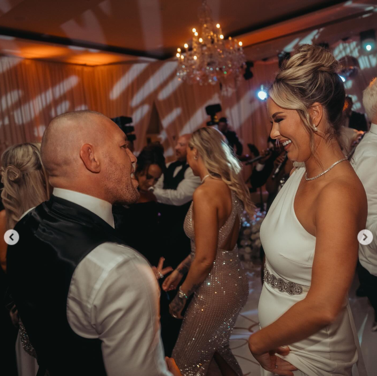 Conor McGregor and Devlin dance at Terry Kavanagh and Erin McGregor's wedding reception on August 17, 2024 | Source: Instagram/thenotoriousmma