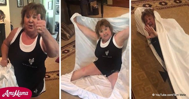 Mother shares hilarious life hack for folding sheets