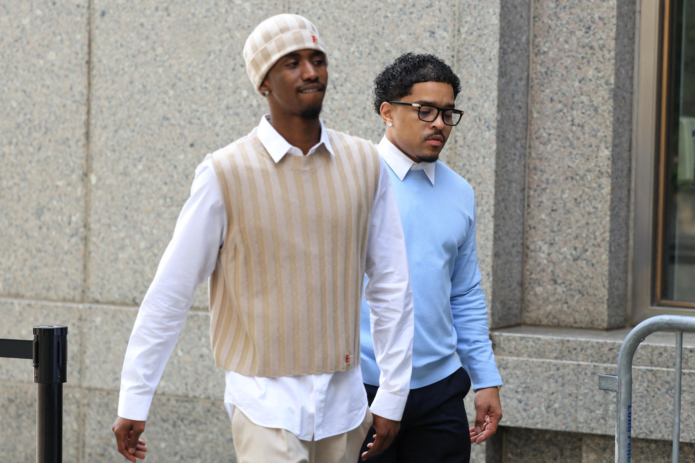 Christian and Justin Combs arrive at federal court on June 6, 2025, in Manhattan, New York City. | Source: Getty Images