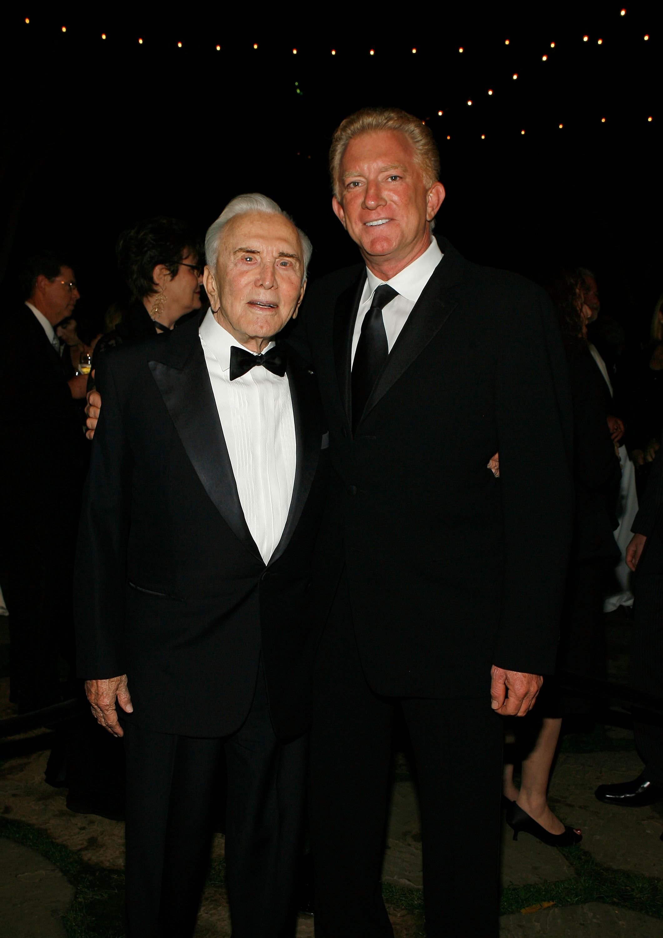 Actor Kirk Douglas and Peter Douglas attend the Santa Barbara International Film Festival. | Source: Getty Images