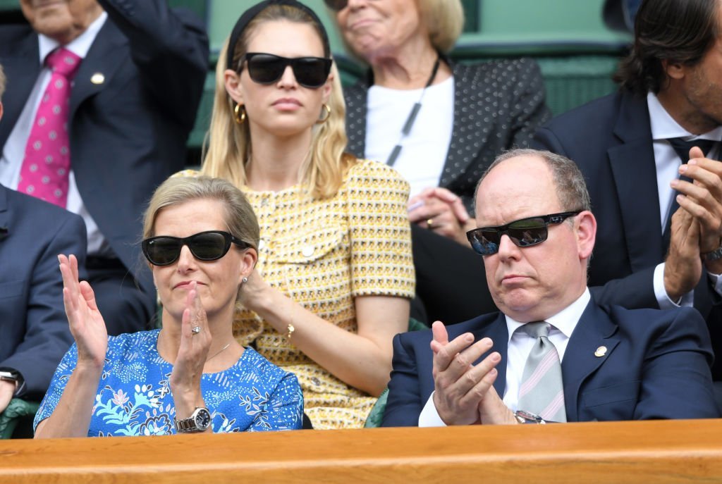 Sophie, Countess of Wessex and Albert II, Prince of Monaco attend day nine of the Wimbledon Tennis Championships at All England Lawn Tennis and Croquet Club | Photo: Getty Images