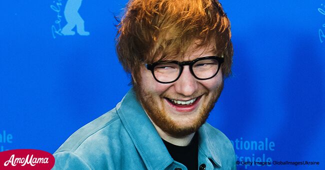 Ed Sheeran and his stunning fiancé share an affectionate kiss as they wear matching outfits