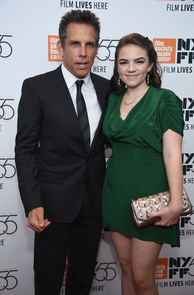 Ben Stiller and Ella Olivia Stiller attend The 55th New York Film Festival - "Meyerowitz" at Alice Tully Hall on October 1, 2017, in New York City. | Source: Getty Images.
