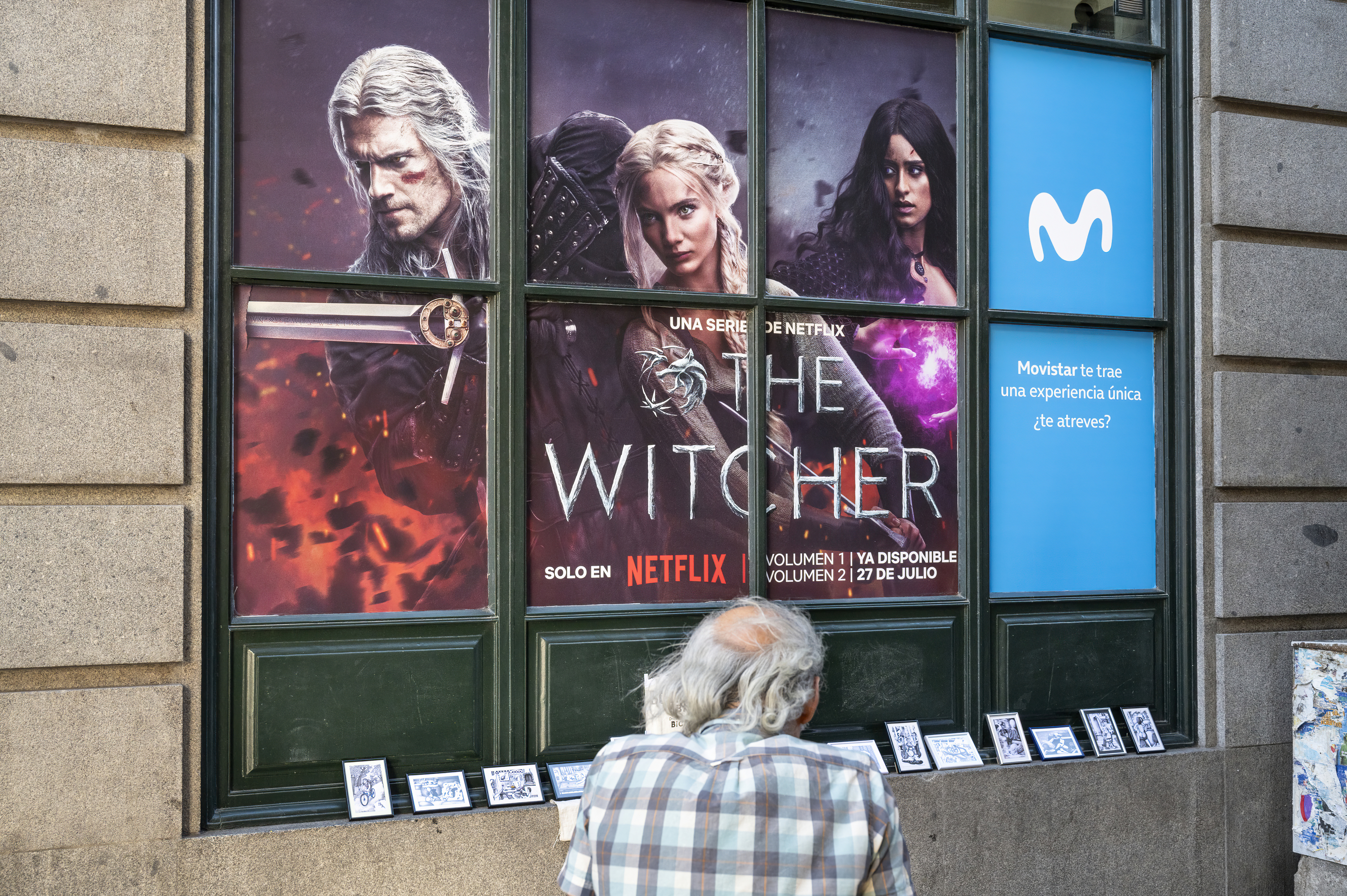 A Netflix street ad showcasing "The Witcher" in Spain. | Source: Getty Images