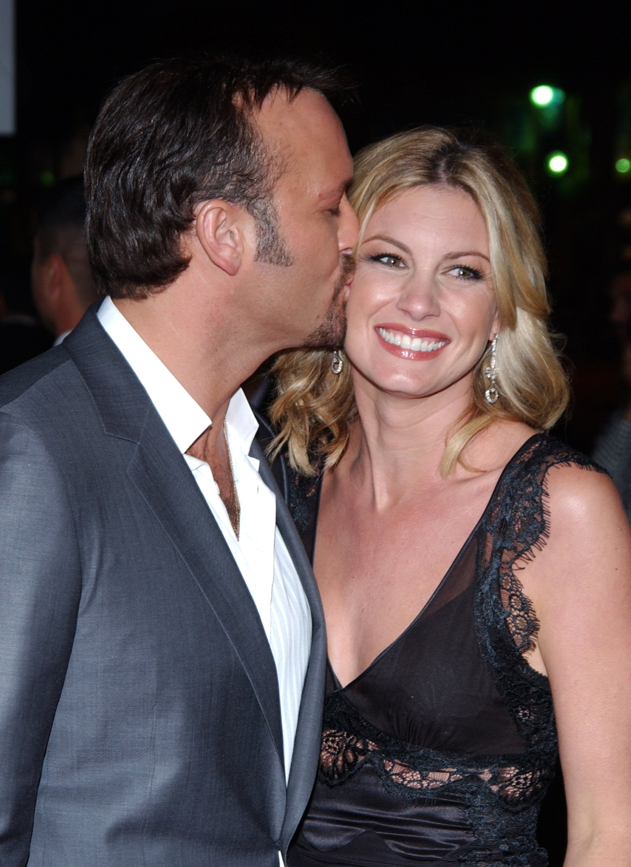 Tim McGraw and wife Faith Hill during 
