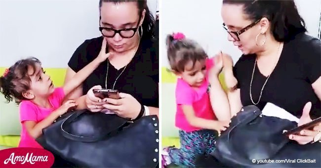 Mom pretends she doesn't see her little baby and her cruel act was captured on video