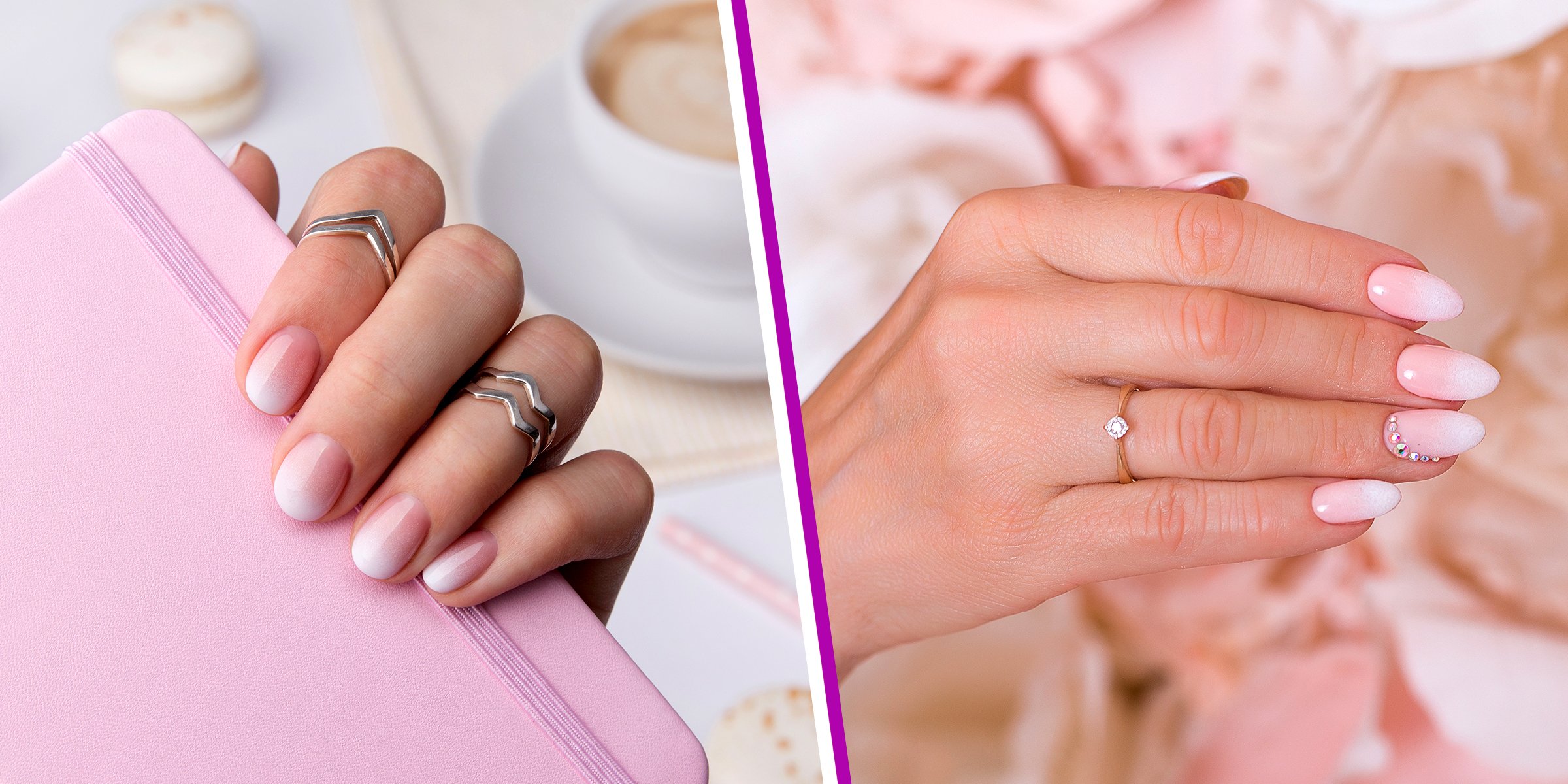 Pink ombré manicure | Source: Shutterstock