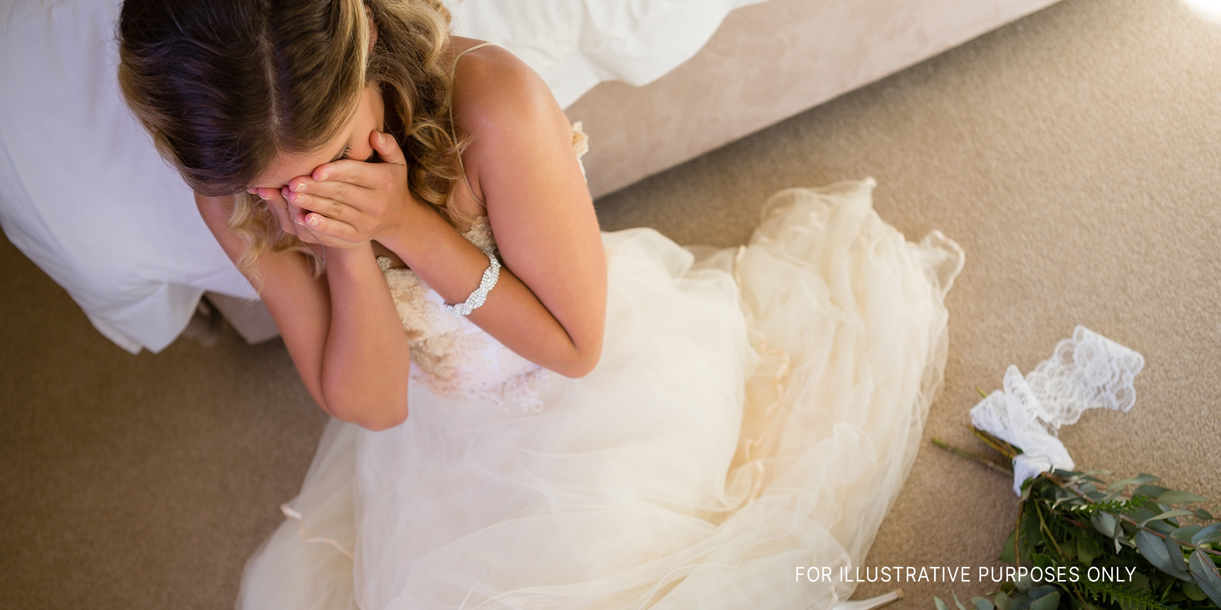 A crying bride | Source: Shutterstock