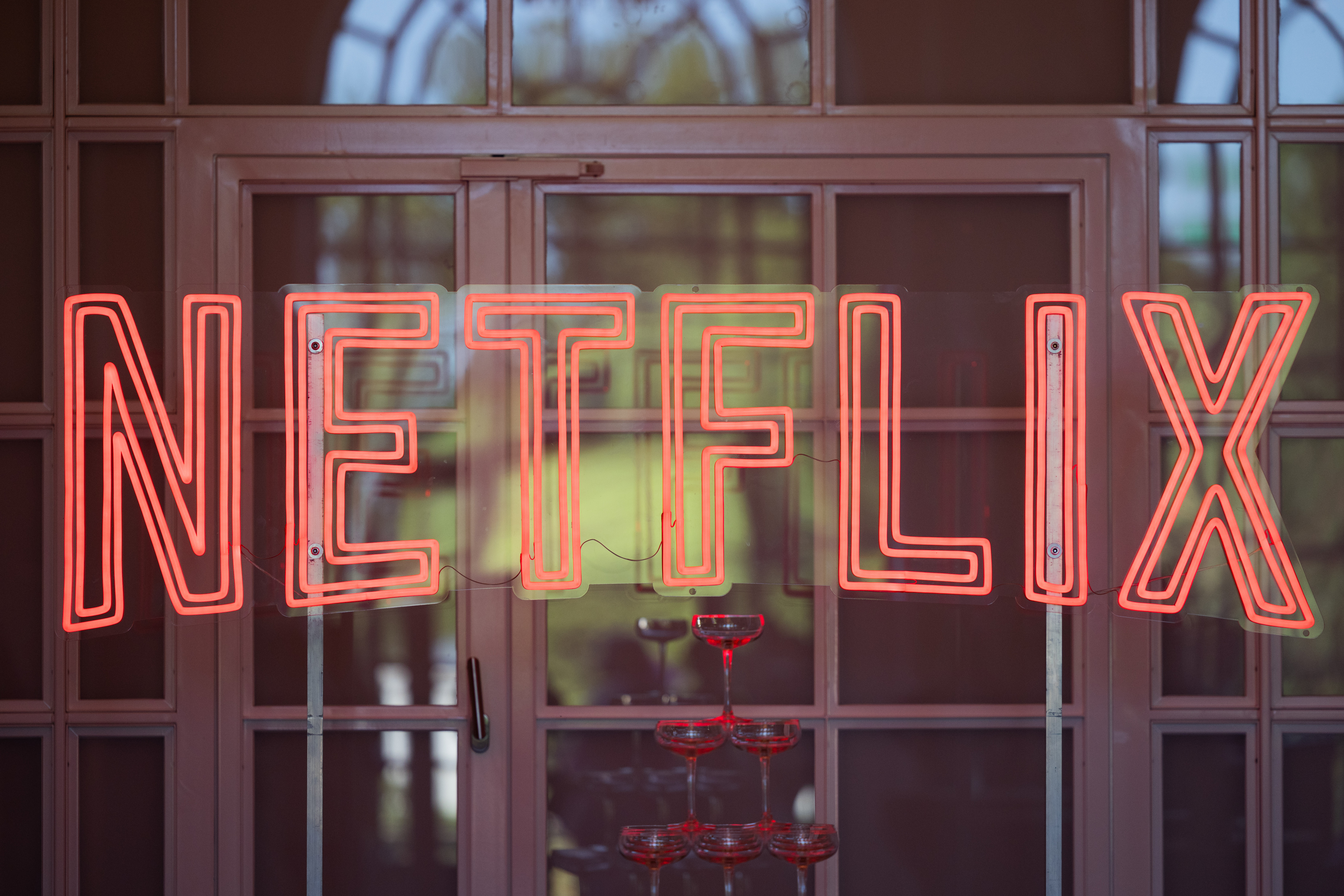 The Netflix logo photographed in 2024 | Source: Getty Images