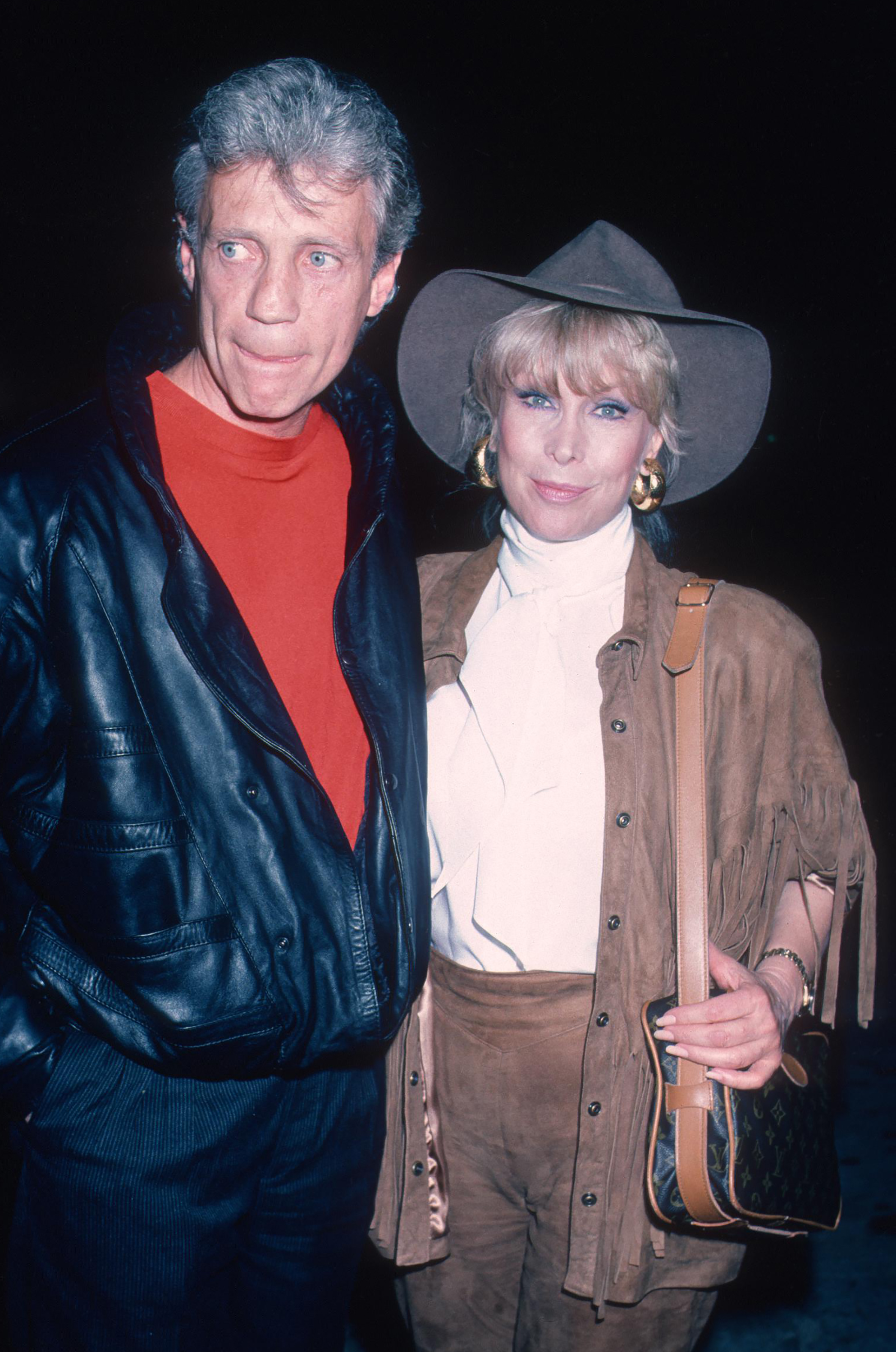 Stanley Frileck and Barbara Eden attend the premiere of "A Fine Mess" on March 19, 1986, in Hollywood, California. | Source: Getty Images