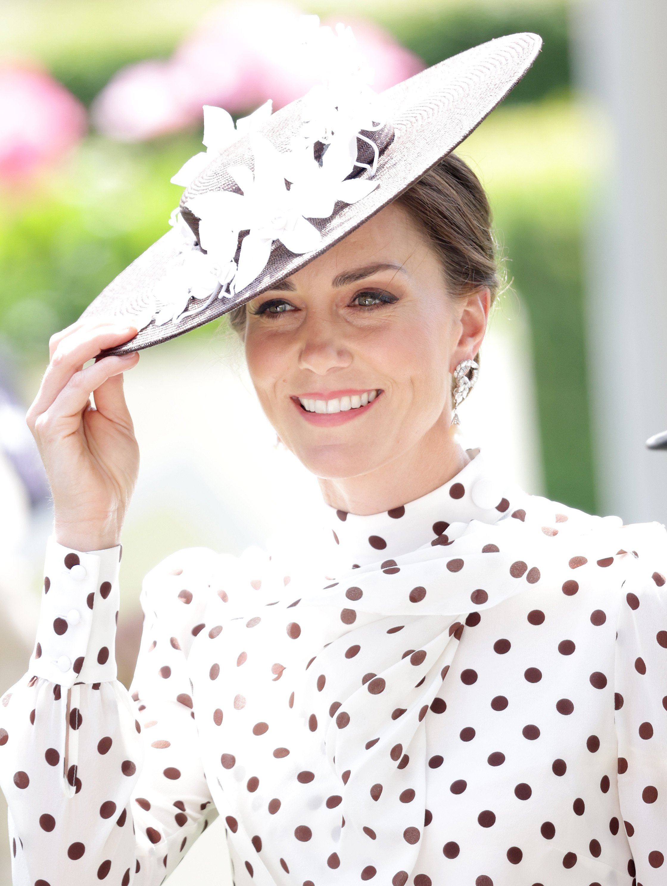 Kate Middleton pictured in the parade ring during Royal Ascot 2022 at Ascot Racecourse on June 17, 2022 in Ascot, England. / Source: Getty Images